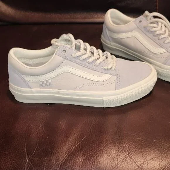 Vans Old Skool skate sneakers color marshmallow size Mens 5.5 - Picture 2 of 8